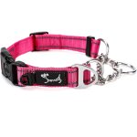 Ershi - collier semi etrangleur nylon pour chien collier chien rose réglable réfléchissant nuit avec ... Ershi - collier semi etrangleur nylon pour chien collier chien rose réglable réfléchissant nuit avec ...