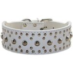 Ershi - haoyueer collier unisexe en cuir clout pour chien de taille moyenne et grande - pour pitbull ...
