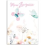 Ershi - porte - documents a4 en plastique - motif papillon[1348]