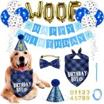 Ershi - woof ensemble de ballons et bannires ¿ fournitures de fte pour chien et chat ¿ rose[7345] ...