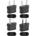 Eryi - 4 pices adaptateur de voyage france - etats - unis / australie / reste de l'europe, 125 v - 250 ...