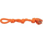 Eryi - corde de jeu pour chiens , avec 3 noeuds, 3275, 60 cm, orange, avec dragonne, pour tirer la corde ... Eryi - corde de jeu pour chiens , avec 3 noeuds, 3275, 60 cm, orange, avec dragonne, pour tirer la corde ...