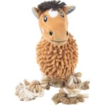 Eryi - peanut le poney jouet pour chien  peluche, couineur et super doux