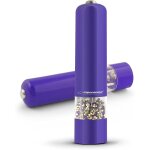 Esperanza moulin electrique sel ou poivre malabar 23cm avec eclairage led violet