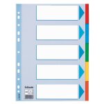 Esselte 100191 intercalaire de classement onglet avec index vierge carton