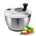 Essoreuse a salade - vevor - inox 4, 5l , 250x250x210mm avec couvercle de bol en acier inoxydable pour ... Essoreuse a salade - vevor - inox 4, 5l , 250x250x210mm avec couvercle de bol en acier inoxydable pour ...