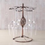 Etagère en verre a vin suspendue en fer - egouttoir et porte - coquetier d'oie de Etagère en verre a vin suspendue en fer - egouttoir et porte - coquetier d'oie de