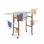 Etendoir linge interieur pliable vertical � roulettes dreeyl 38 barres - innovagoods
