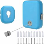 Etendoir � linge mural r�tractable de 4, 3 m - acier inoxydable - pour s�cher le linge - pour l'ext�rieur ...