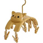 Etendoir � linge en plastique avec 10 pinces pour chat, pour sous - v�tements et v�tements, gain de place ...