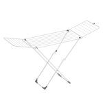 Etendoir à linge pliable en acier blanc Etendoir à linge pliable en acier blanc