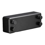 Etendoir � linge r�tractable ext�rieur � 2 fils, �tendoir � linge r�tractable int�rieur de 4, 2 m (noir) ...