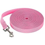 Evago 50m laisse pour chien de compagnie, laisse de suivi extérieur pour grands chiens - rose - 10 m ... Evago 50m laisse pour chien de compagnie, laisse de suivi extérieur pour grands chiens - rose - 10 m ...