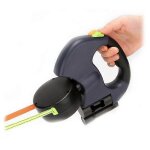 Evago dual retractable dog leash - laisse de chien extensible double t�te robuste pour les petits chiens ...