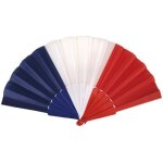 Eventail france tricolore: bleu, blanc et rouge (x1) ref / 18120
