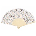 Eventail le petit prince blanc motifs assortis 40 x 23 cm
