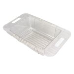 Evier de cuisine avec passoire a lgumes en l'horloge, vidange tlescopique t1, trous de proximit dense, ...
