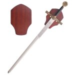 Excalibur epee + plaque murale roi arthur epee decoration