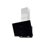 Exquisit kfd 60 - 8 - chemine coude verre inox / noir