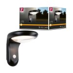 Ext solaire applique diskola 3, 5w 500lm 3000k d�tect mouvement ip44 anthra