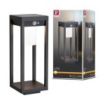 Ext solaire lanterne marisol 5, 5w 600lm 3000k d�tect mouv ip44 anthracite