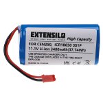 Extensilo batterie compatible avec ecovacs cen250, ml009, v700 aspirateur, robot �lectrom�nager (3400mah, ...