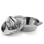 Extracteur de jus de fruits manuel portable citron orange en acier inoxydable accessoires de cuisine ... Extracteur de jus de fruits manuel portable citron orange en acier inoxydable accessoires de cuisine ...