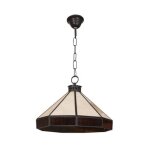 Adarve petite suspension noir / beige / marron 1xe27 (30x30cm)