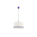 Lampe a suspension lacito aubergine 1xe27 (�35cm)