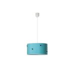 Suspension bouton turquoise 1xe27 (3575x35x35cm) Suspension bouton turquoise 1xe27 (3575x35x35cm)