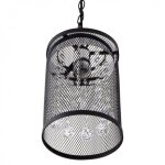 Fab 112650109 pendentif davy 1xe27 noir / chrome reg. x18d