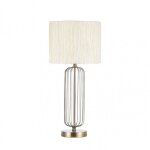 Fab 138071014 mansonia desktop 1xe27 cuir c / pantalon beis 66x30x30 cm