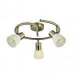 Fab 141953014 plafonnier cholo 3xe14 cuir 16x34x34 cm