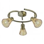 Fab 142153014 plafonnier cooper 3xe14 cuir 16x32x32 cm