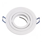 Fab 14348re01 encastr� ajustable cenote 1xgu10 rond blanc 2x9, 2x9, 2 cm 8 coupe w / douille de lampe ...