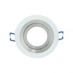 Fab 14348re46 encastr� orient. cenote 1xgu10 rond blanc / chrome 2x9, 2x9, 2 cm 8 de corte. w / douille ...