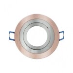 Fab 14348re71 encastr� orient. cenote 1xgu10 rond champ / chrome 2x9, 2x9, 2 cm 8 de corte. w / douille ...