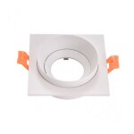 Fab 14358cu01 encastr� orient. son doong 1xgu10 carr� blanc 1, 5x9, 2x9, 2 cm 8 cut. c / douille