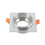 Fab 14358cu70 encastr� orient. son doong 1xgu10 carr� alu / cr 1, 5x9, 2x9, 2 cm 8 cut. w / douille