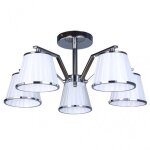 Fab 151655020 lampe trebol 5xe14 chrome pantalon blanc 24x59x59cm
