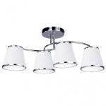 Fab 151754020 lampe lantanas 4xe27 chrome blanc pantalon 24x64x31, 5 cm