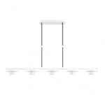 Fab 153655074 lampe cape town 5l 30w 4000k blanc / argent regx104x15 cm 2400 lm
