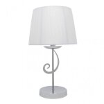 Fab 155271020 pantalon de table luxor 1xe14 chrom�. blanc 45x25x25cm