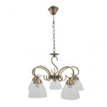 Fab 155355014 lampe jaipur 5xe14 cuir regx46x46 cm
