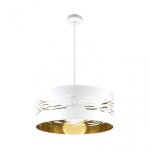 Fab 157795075 pendentif niebla 1xe27 blanc / or blanc regx50x50 cm