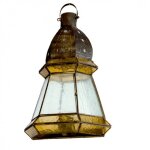Fab 2. 664 - ambre appliquer grande 1 l. ambre / cuir 42x30