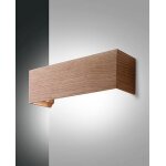 Fabas luce badia applique led up & down verre ch�ne