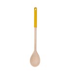 Fackelmann 0905250 cuill�re de cuisine en bois avec manche en silicone color�, cuill�re en bois, cuill�re ...