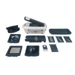 Fackelmann 27901 r�pe multifonction avec grilles de d�coupe et brosse de nettoyage, r�pe a l�gumes, r�pe ...