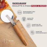 Fackelmann 31117 roulette pizza manche en bois, coupe pizza, coupe pizza roulette, roulette a pizza, ...